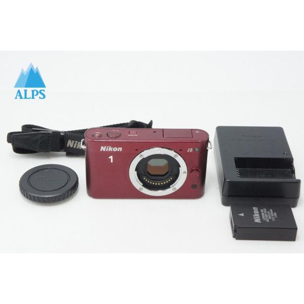 Nikon ニコン 1 J2 ボディ ミラーレス一眼カメラ レッド 260324f【アルプスカメラ】