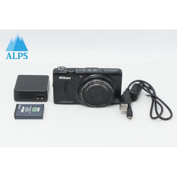 良品 Nikon ニコン COOLPIX S9500 コンパクトデジタルカメラ ブラック 26061...