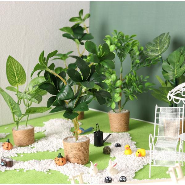 （1点）ミニチュア アート 観葉植物（大・中）1/6 ドールハウス ミニチュア 植物　手のひらサイズ...