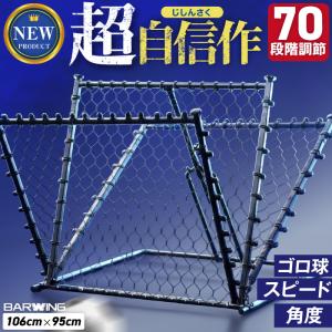 【ゴロ球対応・張り調節】リバウンドネット 106×95cm サッカー 角度調整 70段階 折りたたみ 浮き球 ゴロ球 室内 屋外兼用 コンパクト ペグ4本付き