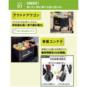 ベンチキャリーワゴン アウトドアワゴン キャリ...の詳細画像4