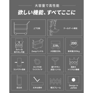 【3年保証】最大228L 2段 後ろ開け 4w...の詳細画像5