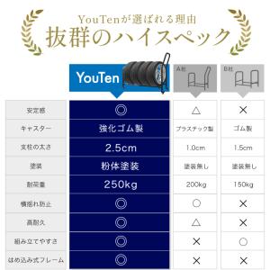 タイヤラック キャスター付き ロック機能付き ...の詳細画像4