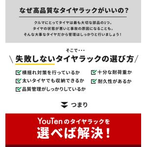 タイヤラック キャスター付き ロック機能付き ...の詳細画像5