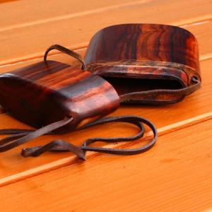 特別受注品 印籠 紫檀 印鑑 小銭入れ シール...の詳細画像1