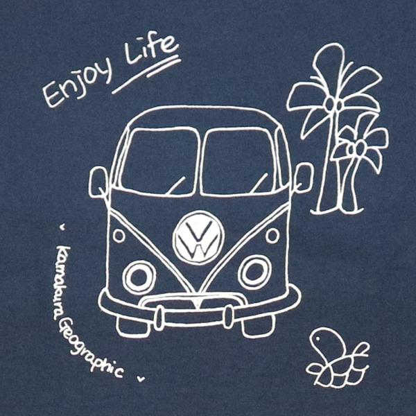 鎌Tシャツ【YoYoシリーズ / Enjoy Life エンジョイライフ】ギフトに最適 ワーゲンバス...