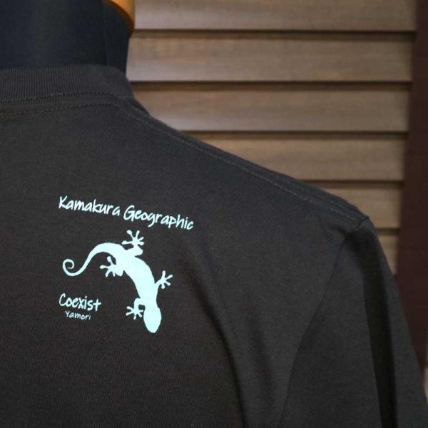 Tシャツ 大人 ヤモリ 共存 coexist 発売以来人気のショルダープリントTシャツ