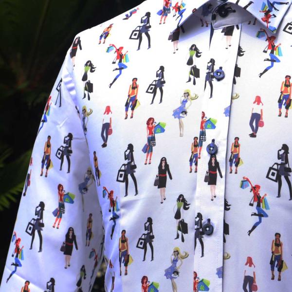 ワイシャツ ドレスシャツ フォーマル柄シャツ ガールズ Girls もてる男ならこのセンス