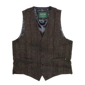 meanswhile（ミーンズワイル） ベスト ジレ Knit Luggage Vest メンズ