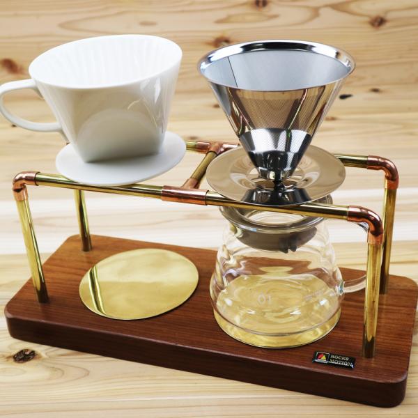 コーヒースタンド 今だけお得なセット 2つ味の豆を同時に仕上げる プロ仕様ドリッパー