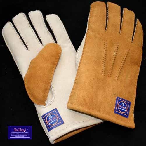 大特価 羊毛グローブ シェルブリー グリーンフィールド シープスキングローブ
