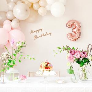 日本製造 木製 レターバナー Happy Bi...の詳細画像4