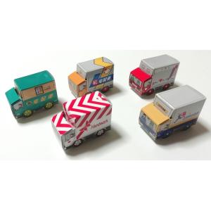 宅配カーパック トラック型の箱に入ったラムネ菓子