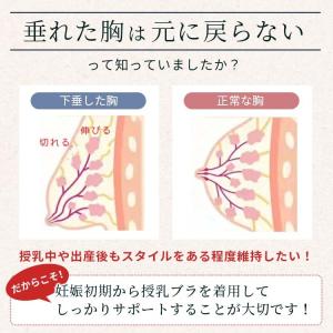 授乳ブラ 授乳 ブラジャー 前開き 脇高 産後...の詳細画像2