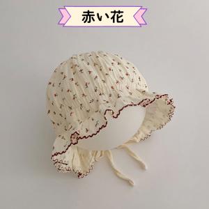 ベビー 帽子 ガーゼ ひも付き お宮参り 新生...の詳細画像4