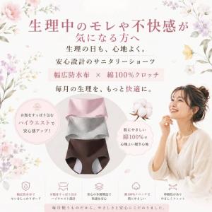 サニタリーショーツ 夜用 多い日 サニタリーパ...の詳細画像2