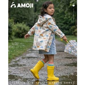AMOJI アモジ キッズ レインブーツ 反射...の詳細画像1