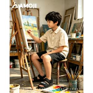 AMOJI アモジ スポーツサンダル 子供 キ...の詳細画像1