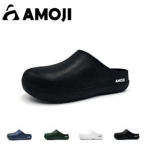 AMOJI アモジ サンダル メンズ スリッパ レディース ワークサンダル 土踏まず 足裏アーチ 穴なし 厨房用 医療用 室内履き 外履き eva 無地 プール 疲れにくい