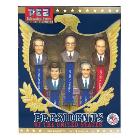 PEZ ペッツ　アメリカ大統領、シリーズ７、5種入りボックスセット　Presidents of th...