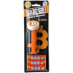 PEZ ペッツ　企業物　bitcoin 、ビットコイン のロゴのホッケーパック｜amoju