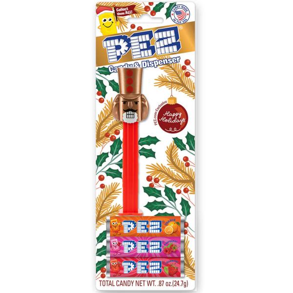 【ブリスター潰れ】 PEZ ペッツ　クリスマスシリーズ、くるみ割り人形、ブロンズ色、アメリカ台紙、2...