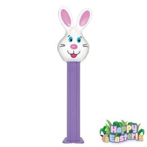 PEZ ペッツ　イースターのウサギ、紫ステム、厚足、2017年版、ルーズ　Easter Bunny｜amoju