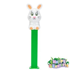 PEZ ペッツ イースターシリーズ、座っている白バニー、2022年版、厚足