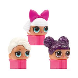 PEZ ペッツ L.O.L. Surprise、厚足、ファンシー3種セット