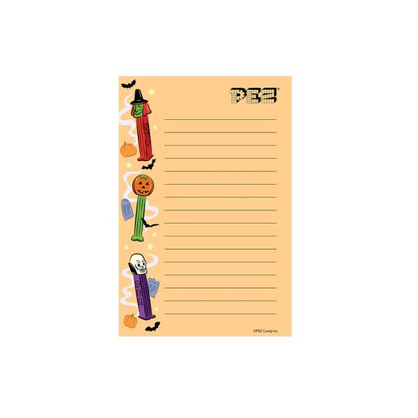 PEZ ペッツ　ノートパッド、メモパッド、ハロウィン柄、はがきサイズ　Note Pad