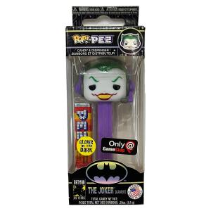 PEZ ペッツ　DC Comics Joker、蓄光タイプ・ヘッドギア付き、GameStop限定　Funko POP!+PEZ　ジョーカー｜amoju