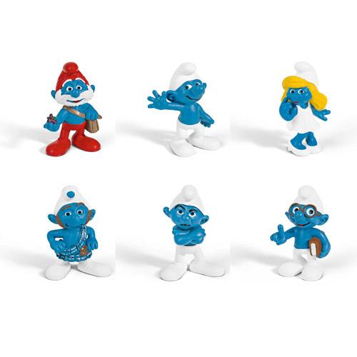 SMURF スマーフ　20729 〜 20734　2011年新作　3D映画シリーズ、第1弾、全6種セ...