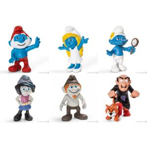 SMURF スマーフ　20754 〜 20759　2013年発売　3D映画シリーズ、第2弾、全6種セット　シュライヒ｜amoju