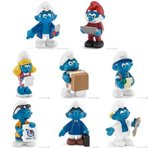 SMURF スマーフ　20768 〜 20775　2015年発売　オフィスシリーズ、全8種セット　シュライヒ｜amoju