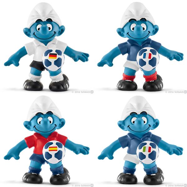SMURF スマーフ　20790 〜 20793　2016年版　サッカーシリーズ、全4種セット　シュ...