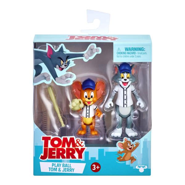 Tom and Jerry トムとジェリー　Baseball、２体セット、Moose Toys社製