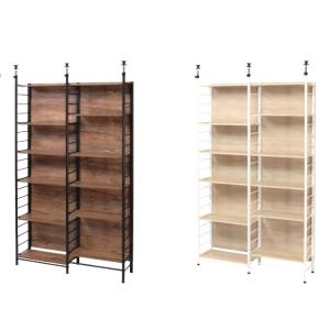 スクリーンラック 間仕切り パーテーションラック リビング 仕切り パーテーション 突っ張り棚 突っ張りラック オープンラック シェルフ 壁面ラック 収納ラック