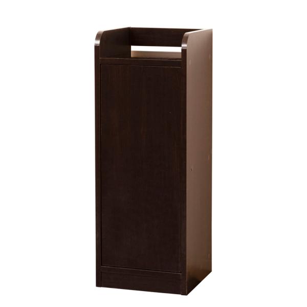 ケーブルボックス モデム収納ラック スリム 鏡面仕上げ ブラウン 幅30 奥行29.5 高さ80cm...