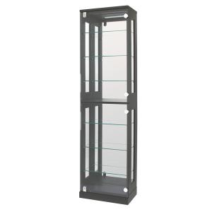 コレクションケース 鍵付き 人気 コレクションボード ディスプレイ 飾り棚 フィギュアラック コレクション ダークグレー