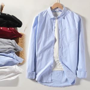 オックスフォードシャツ メンズ カジュアルシャツ 100%コットン 綿シャツ トップス 長袖 スリム ビジネスシャツ 通勤