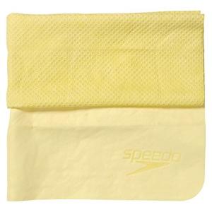 Speedo (スピード) スイムタオル セームタオル 小 43cm×32cm 吸水 速乾 暑さ対策 水泳 SD96T02 イエロー YE Sの商品画像