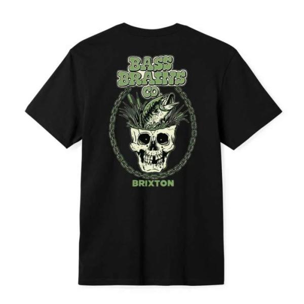 BRIXTON ブリクストン トップス Tシャツ カットソー BASS BRAINS SKULL S...