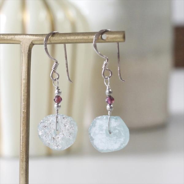 ローマンガラス/アフガニスタン出土 ピアス　The Roman Glass