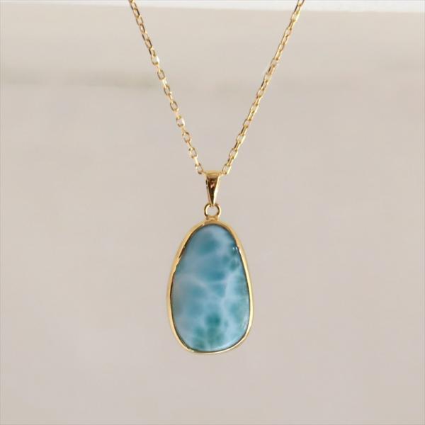 ラリマー シルバー ペンダント ネックレス 一点もの　トルコジュエリー