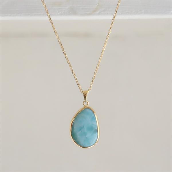 ラリマー シルバー ペンダント ネックレス 一点もの　トルコジュエリー