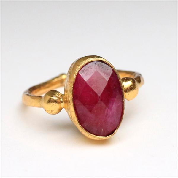 ルビー  リング /天然石 オーバル Ruby Ring アルサメイア トルコジュエリー