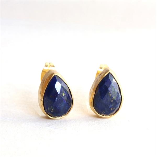 アルサメイア・スモールドロップピアス ラピスラズリ キャッチタイプ