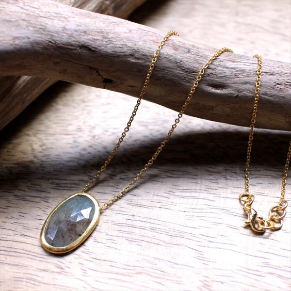 アルサメイア サファイアネックレス 天然石22Kゴールドプレーテッド トルコジュエリーカラーストーン