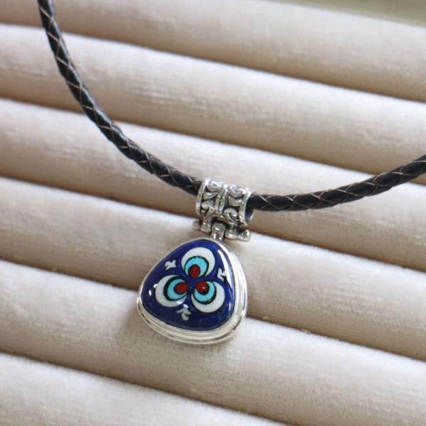 キュタフヤ陶器 シルバーペンダント チントマニ