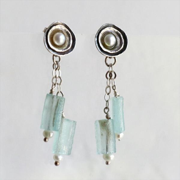 The Roman Glass Company ローマングラスカンパニー 古代ガラス＆シルバーピアス